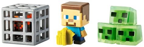 Buy Minecraft Mini Figure 3-Pack, Farming Steve, Spawning Spider ...