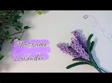 Image result for Lavender Micro Macrame YouTube Tutorial