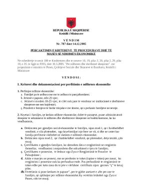 Kushtetuta e Republiks s Shqipris Doc Template | pdfFiller