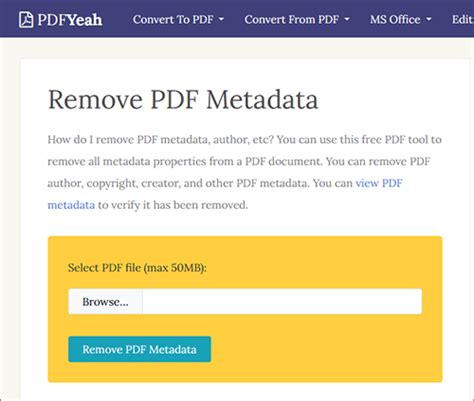 Image result for Remove Metadata From PDF