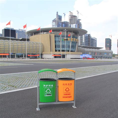 批发双色分类玻璃钢垃圾箱HT-BLG2320_提供玻璃钢垃圾桶图片/参数/报价-环泰桶业!