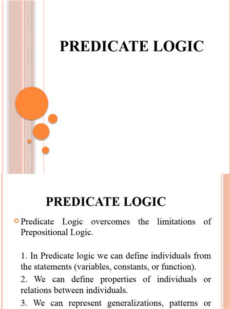 Image result for Predicate Logic Examples