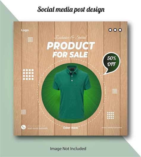 Special t shirt product social media post design template | Premium Vector