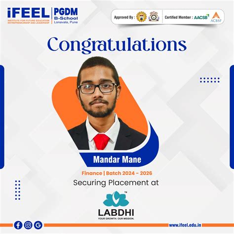 Post Graduate Diploma in Management (PGDM) - iFEEL, Lonavala, Pune.