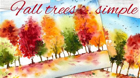 Image result for Fall Watercolor Basics Tutorial