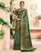 Buy Green Zari Weaving Silk Mehendi Wear Saree From Ethnic Plus