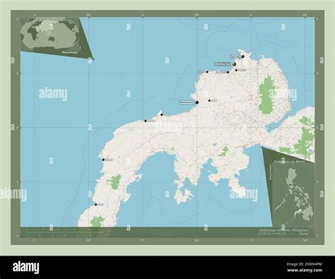 Zamboanga del Norte, province of Philippines. Open Street Map ...