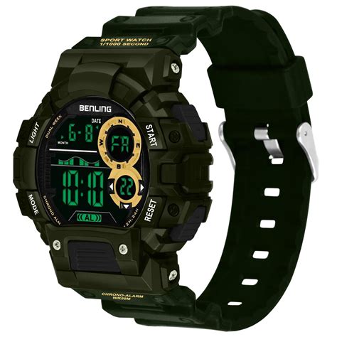 Military Watches for Men with Stopwatch | Calendar | Alarm | Sports Fo ...