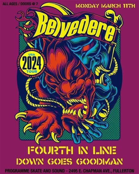 Belvedere and Fourth in Line at Programme Skate and Sound, Programme ...