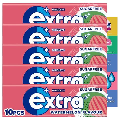 Watermelon Gum Bundle With 5x Extra Watermelon Chewing Gum Sugar Free ...