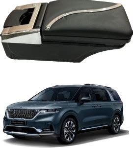 Oshotto PU Leather AR-02 Car Armrest Console Box For Carnival Black Car ...