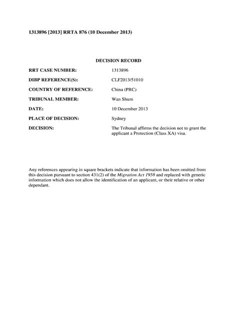 Fillable Online DIBP REFERENCE(S): Fax Email Print - pdfFiller