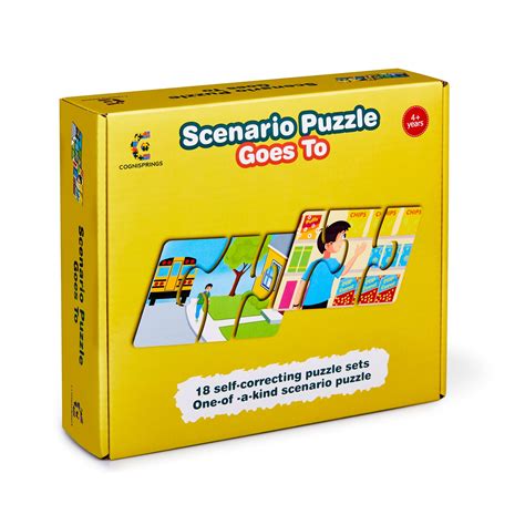 Buy Cognisprings Goes To Scenario Self-Correcting Puzzles for Kids, 54 ...