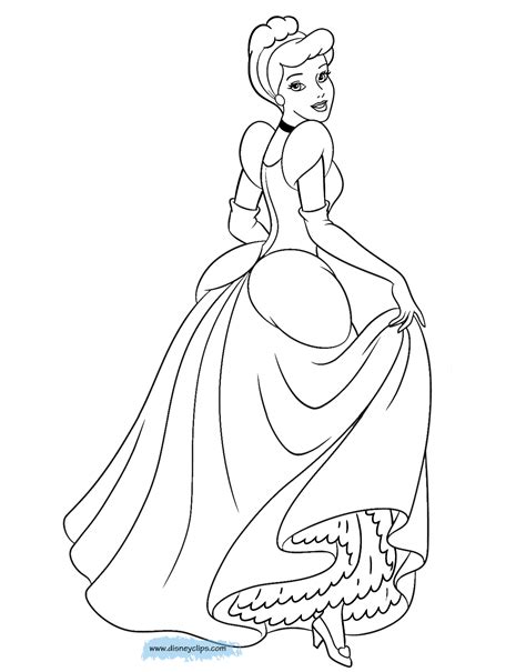 Cinderella Coloring Pages Free Printable