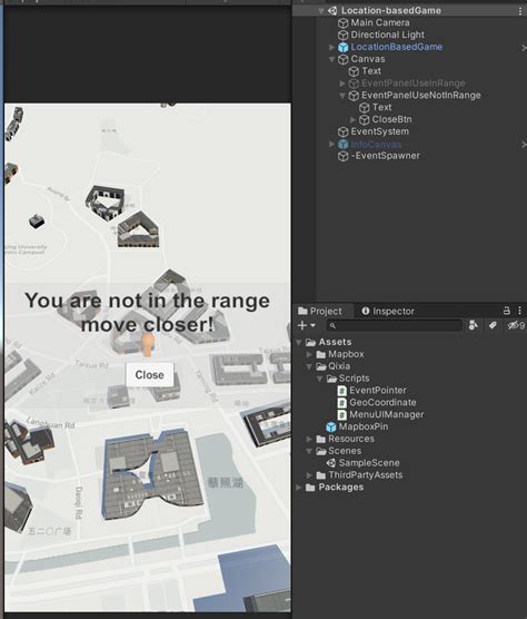 Unity MapBox Tutorial 的图像结果