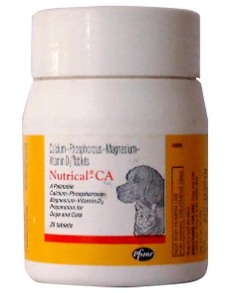 Pfizer Nutrical-CA is calcium tablets for Dogs and Cats