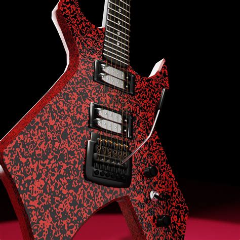 Eddie Munson Guitar from Stranger Things free VR / AR / low-poly 3D ...