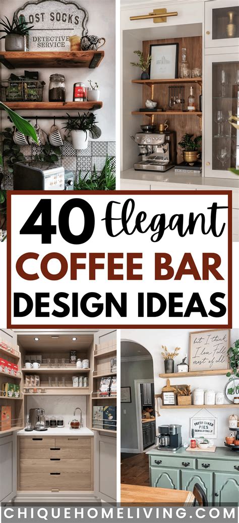 40 Coffee Bar Ideas to Espresso Your Style at Home | Coffee nook ...