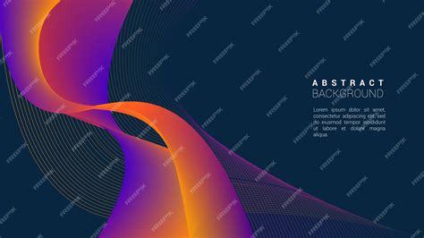 Abstract orange wave backhround | Premium Vector
