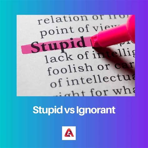 Stupid vs Ignorant: Difference and Comparison