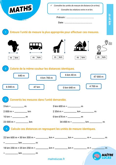 Tableau De Conversion Des Mesures Pour Enfants Imprimable