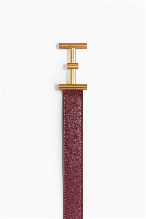 Narrow belt - Dark red - Ladies | H&M IN