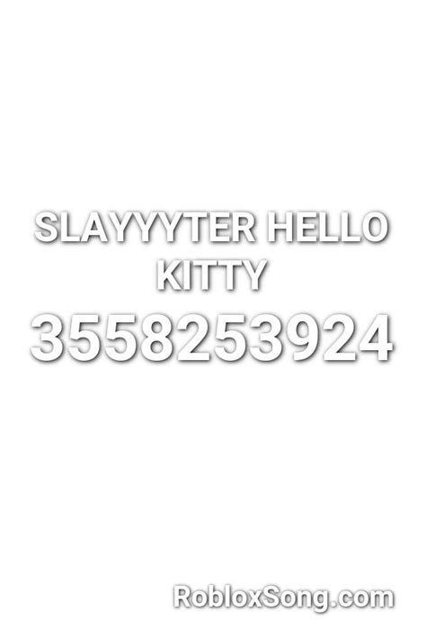 Image result for Hello Kitty Roblox ID Code