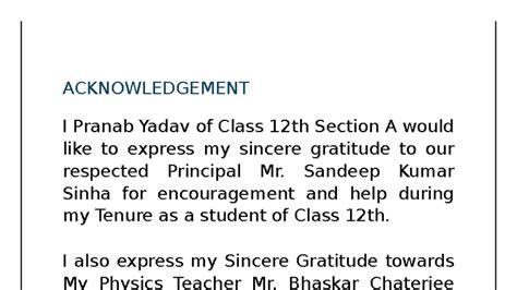 Acknowledgement - Keep Learning - ACKNOWLEDGEMENT I Pranab Yadav of ...