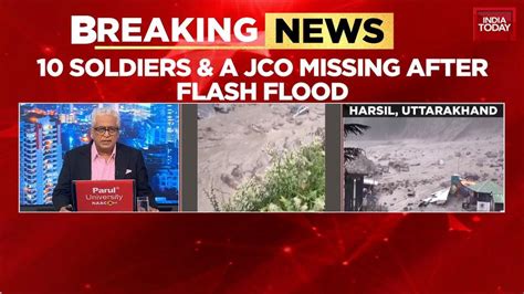 Uttarakhand flash flood: 10 soldiers, JCO missing in Uttarkashi's Dharali