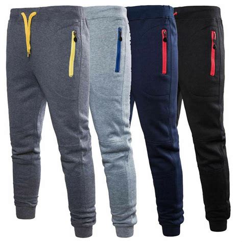 Suede logo men's jogger pants, Men's Embroidered Logo Fleece Jogger ...