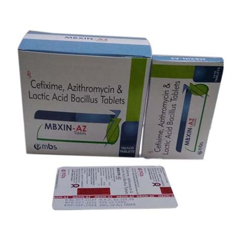 MBXIN-AZ Tablets MBS Formulation