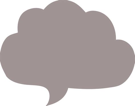 cartoon doodle grey speech bubble 44288385 PNG