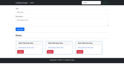 Image result for Notes App JavaScript Code with Harry