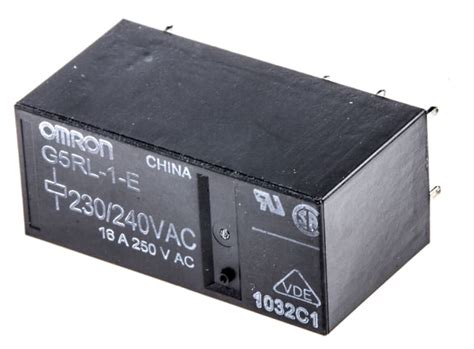 G5RL-1-E AC230/240 Omron | Omron PCB Mount Power Relay, 240V ac Coil ...