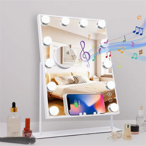 Amazon.com - Leishe Hollywood Vanity Mirror with Lights and Speaker ...