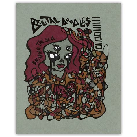 "BREAKING THE SEAL" - LIMITED EDITION PRINT — Brutal Doodles Jessica Hammond Muralist