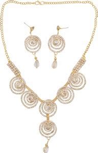 Grah Nakshatra Alloy Gold-plated Gold Jewellery Set Price in India ...