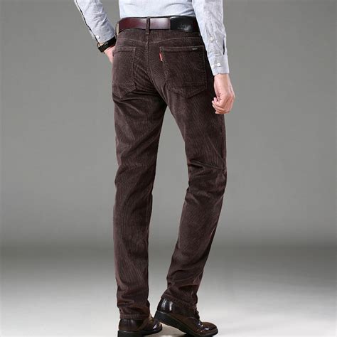 Tailored Fit Casual Corduroy Pants // Dark Brown (28WX30L) - Amedeo ...
