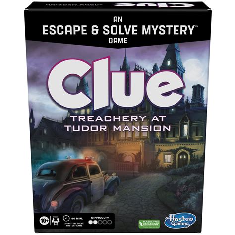 Clue Board Game Treachery at Tudor Mansion, Clue Escape Room Game ...