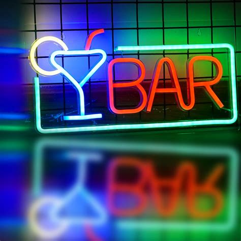 Amazon.com : LiQi ™ ' BAR Neon Sign,for Wall Decor, Home Bar, Club ...