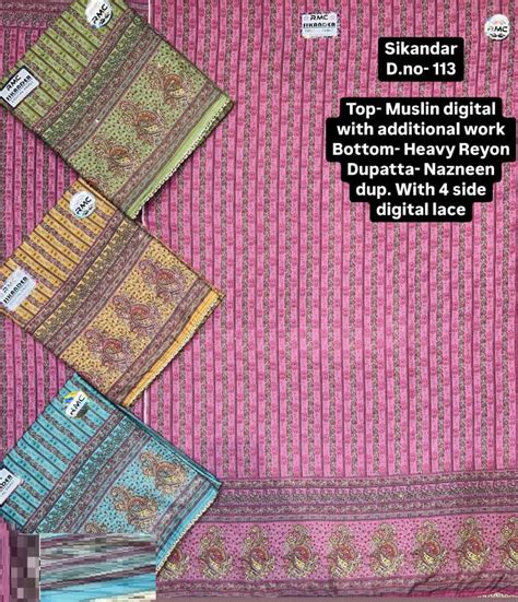 Roli Moli Sikandar Vol 1 Maslin Digital Dress Material Collection