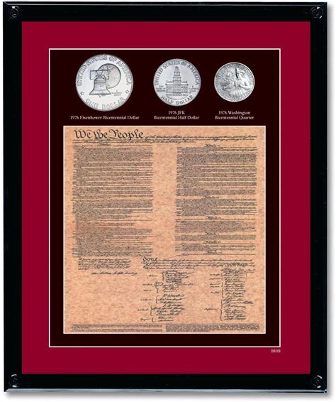 Buy Framed U.S. Constitution with All 3 Bicentennial Coins Online at ...