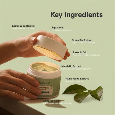 Deep Pore Clay Mask – 100gm – Biofaith