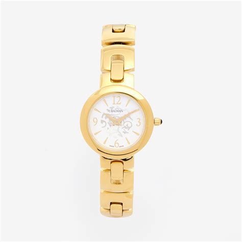 Gold Tone Round Watch - TK Maxx UK