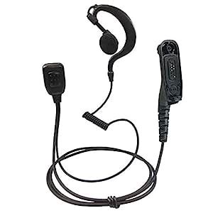 G-Shape Earpiece with PTT for Motorola Radio MOTOTRBO XPR6550 XPR 7350 ...