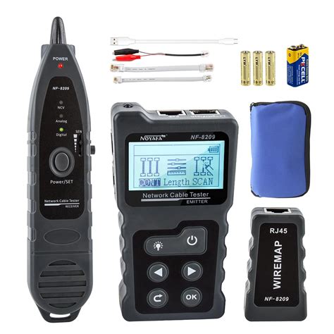 Advanced Cable Tester with PoE Multifunction Wire Tracker Network Cable ...