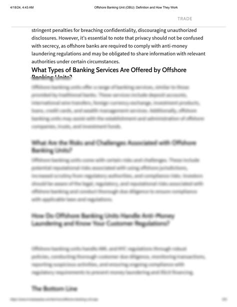 SOLUTION: Offshore banking unit obu definition and how they work 6 ...