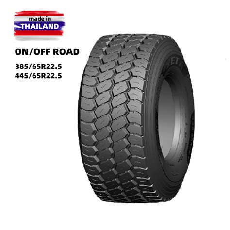 Thailand TBR Tires for Trucks 385 65 22.5 445 65 22.5 on off Road DOT ...
