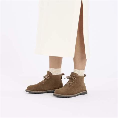 Uppsala Mid Shearling Suede Leather in Color Dark Tea | BIRKENSTOCK US
