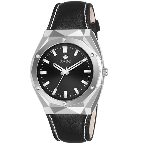 LORENZ Men's Fashion Stainless Steel Case | Elite Collection Silver ...